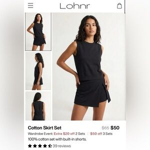 Lohnr Cotton Skirt Set